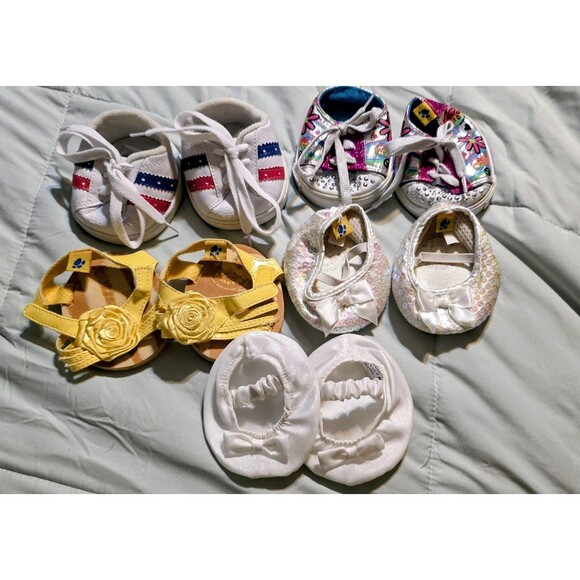 Build-A-Bear BABW Vintage 2009, 2010, 2011 Shoes Lot Of 5 - Picture 1 of 8
